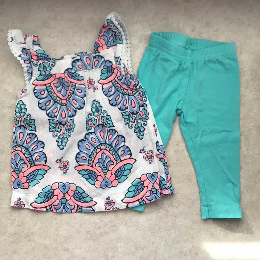 Baby girl summer tank and leggings